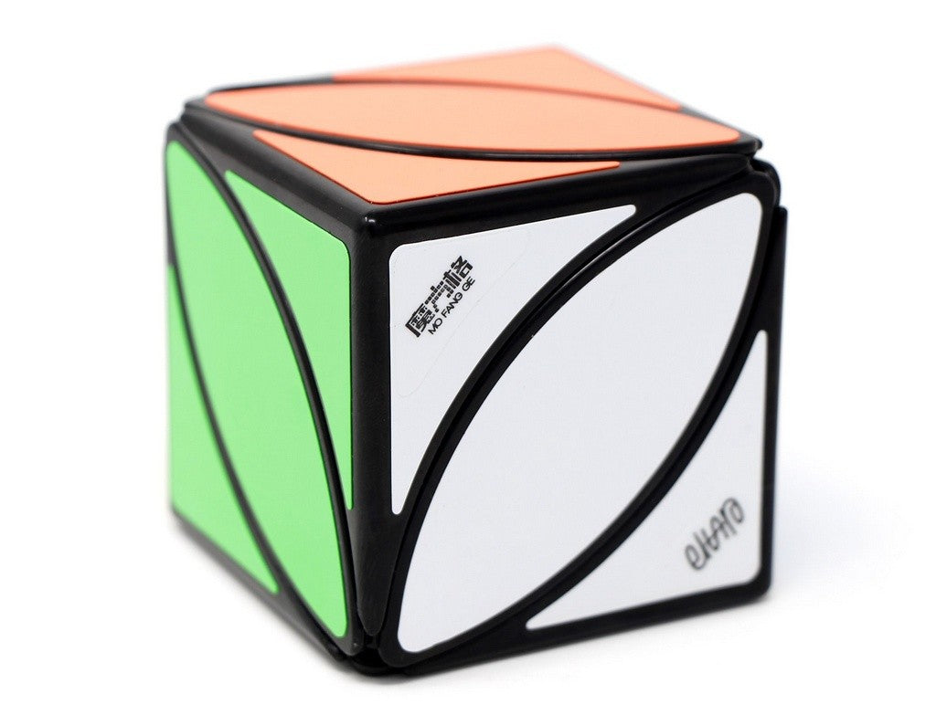 Ivy QiYi stickerless em cores vivas, vista frontal mostrando o formato arredondado com quatro centros