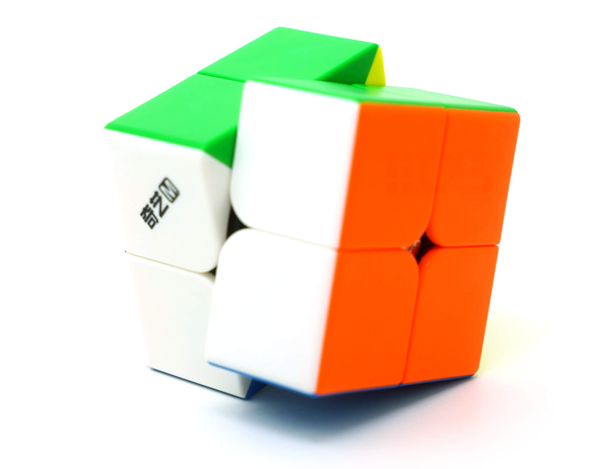 Cubo Mágico 2x2 QiYi Warrior M Magnético — vista superior com as cores em destaque