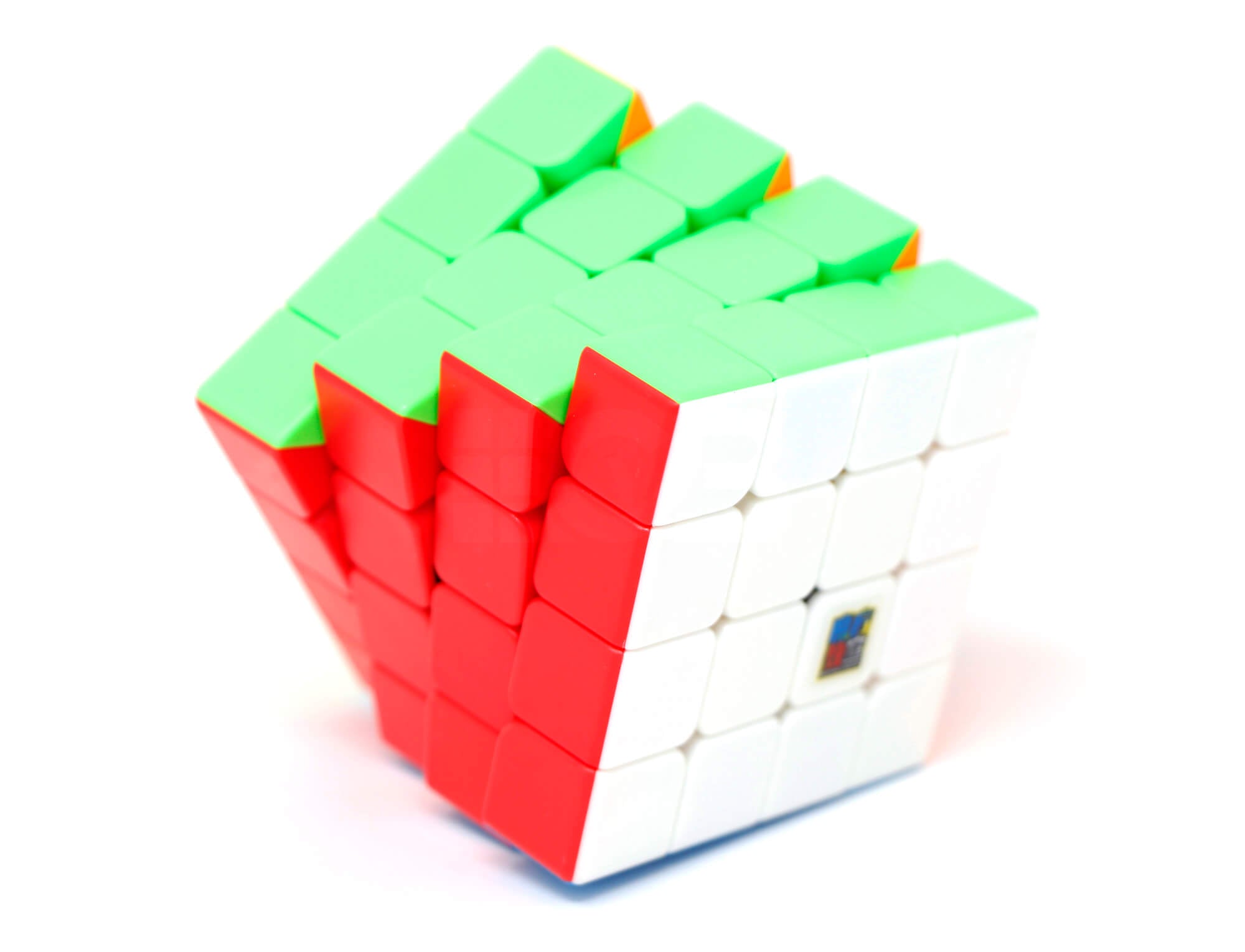Cubo 4x4 e 5x5 MoYu stickerless do kit com todas as camadas alinhadas