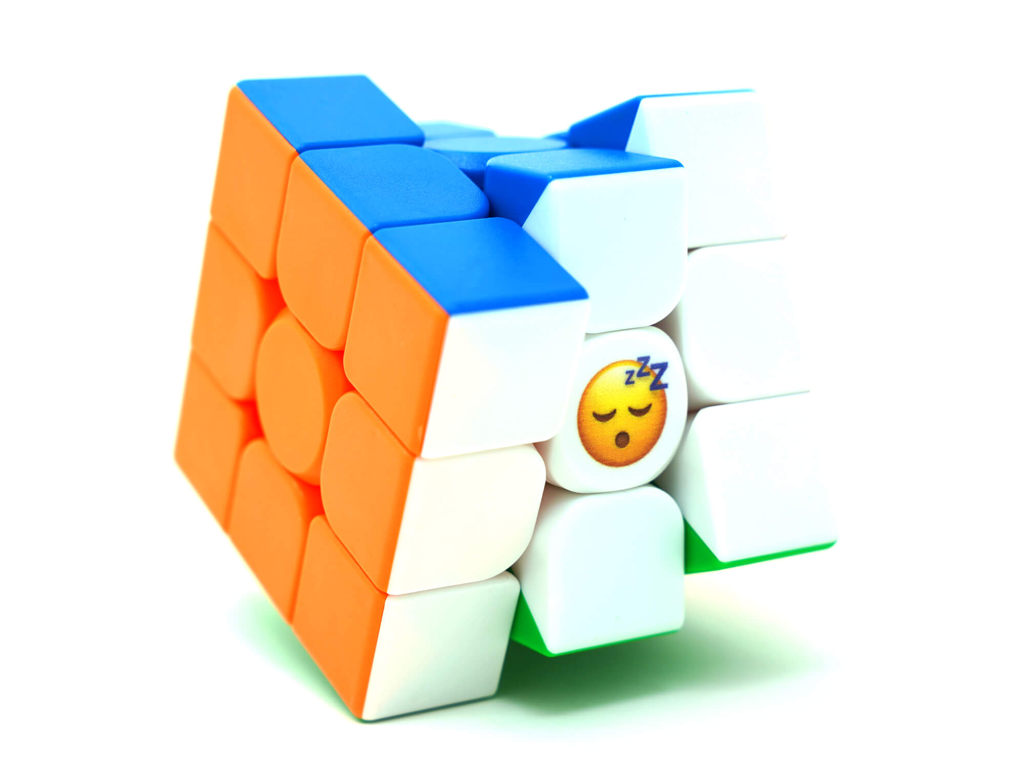 Cubo Mágico 3x3 do kit Cuber Fun com ícone personalizado na face branca