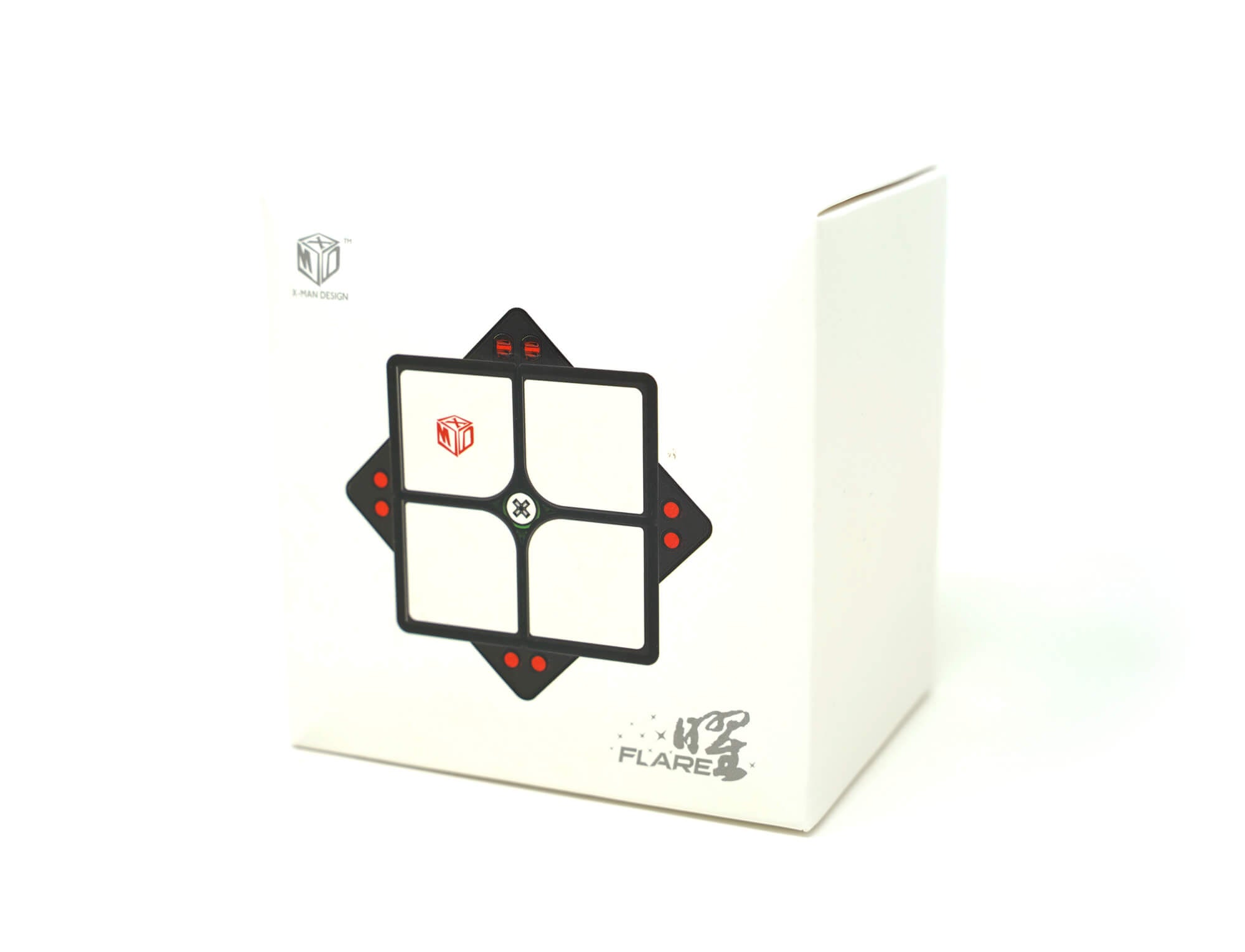 Embalagem oficial do Cubo Mágico 2x2 QiYi X-Man Flare Magnético