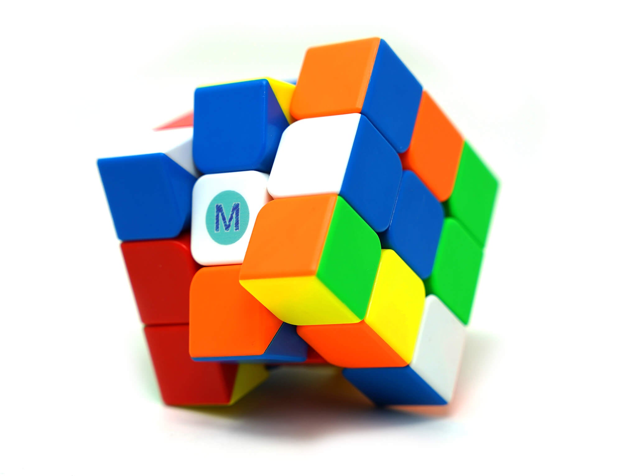 Detalhe do mecanismo e camadas do Cubo Mágico 3x3 Manual do Mundo