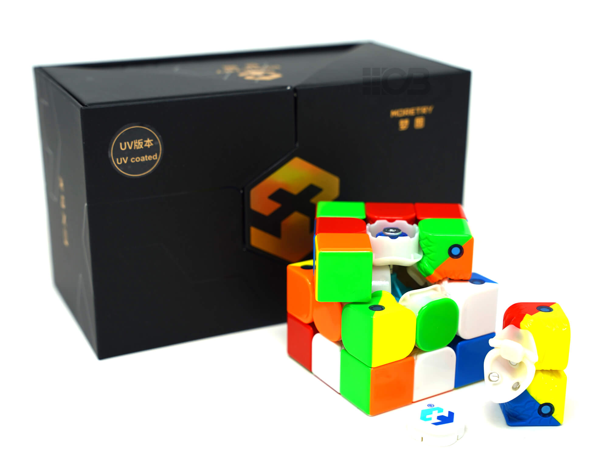 Vista superior do Cubo Mágico Tianma X3 com superfície UV Coated brilhante