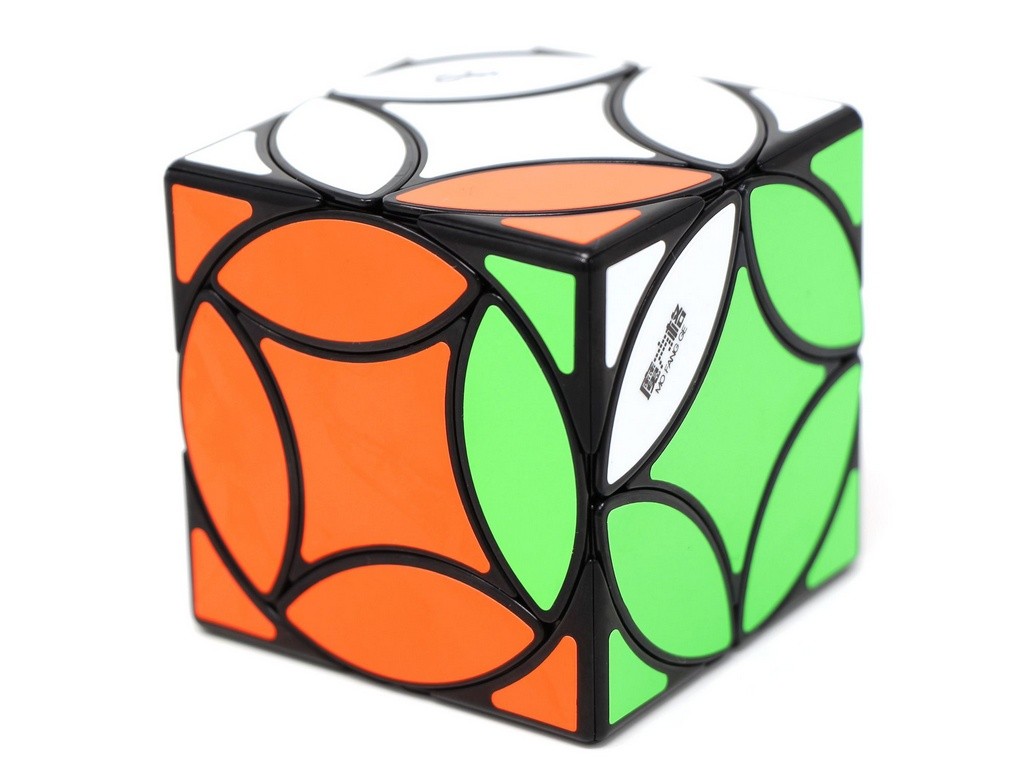 Coin Cube QiYi em vista frontal mostrando a moeda central e a base fixa para o dedo
