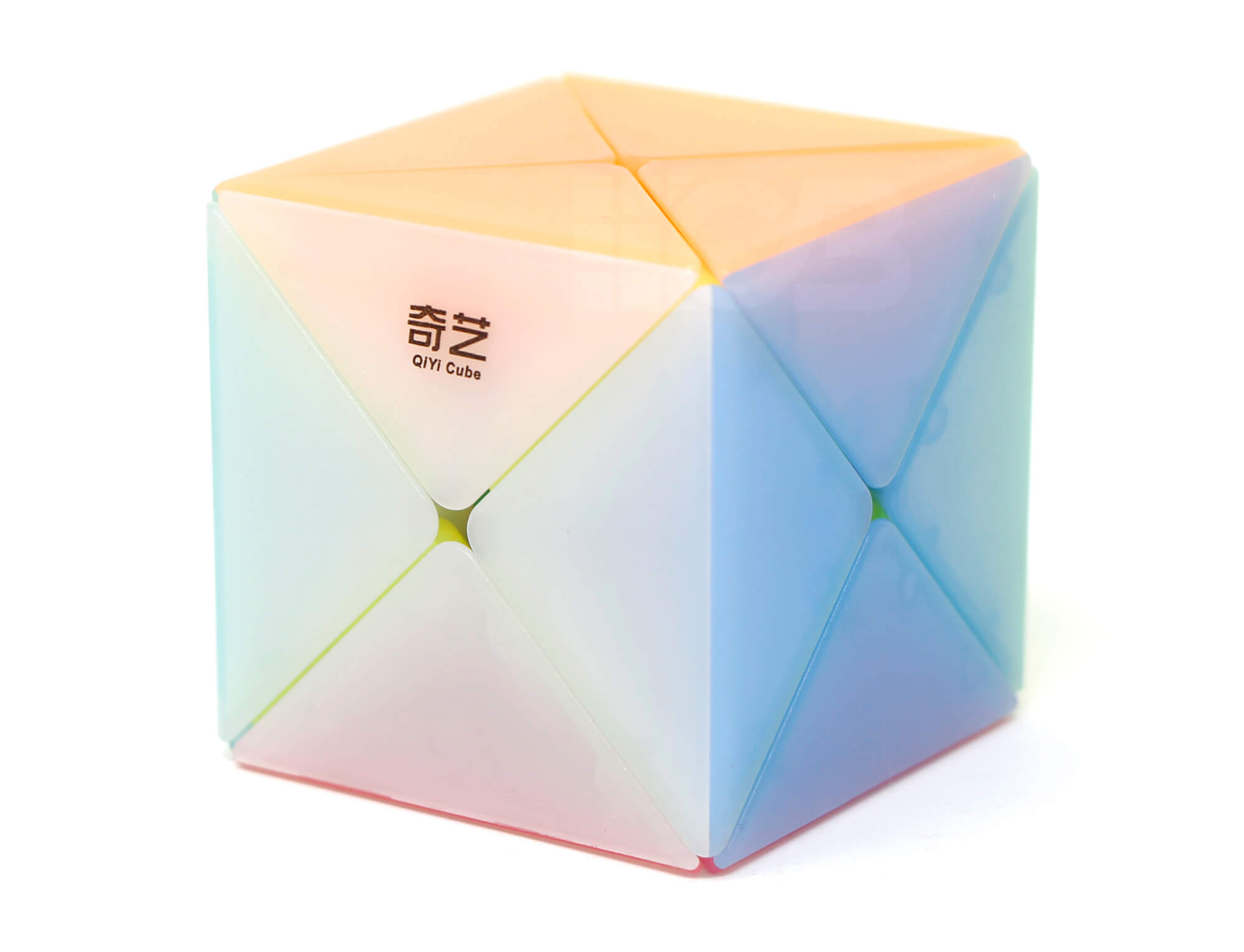 Embalagem do Cubo X Dino Jelly QiYi com o cuboide cubo mágico em formato de dinossauro