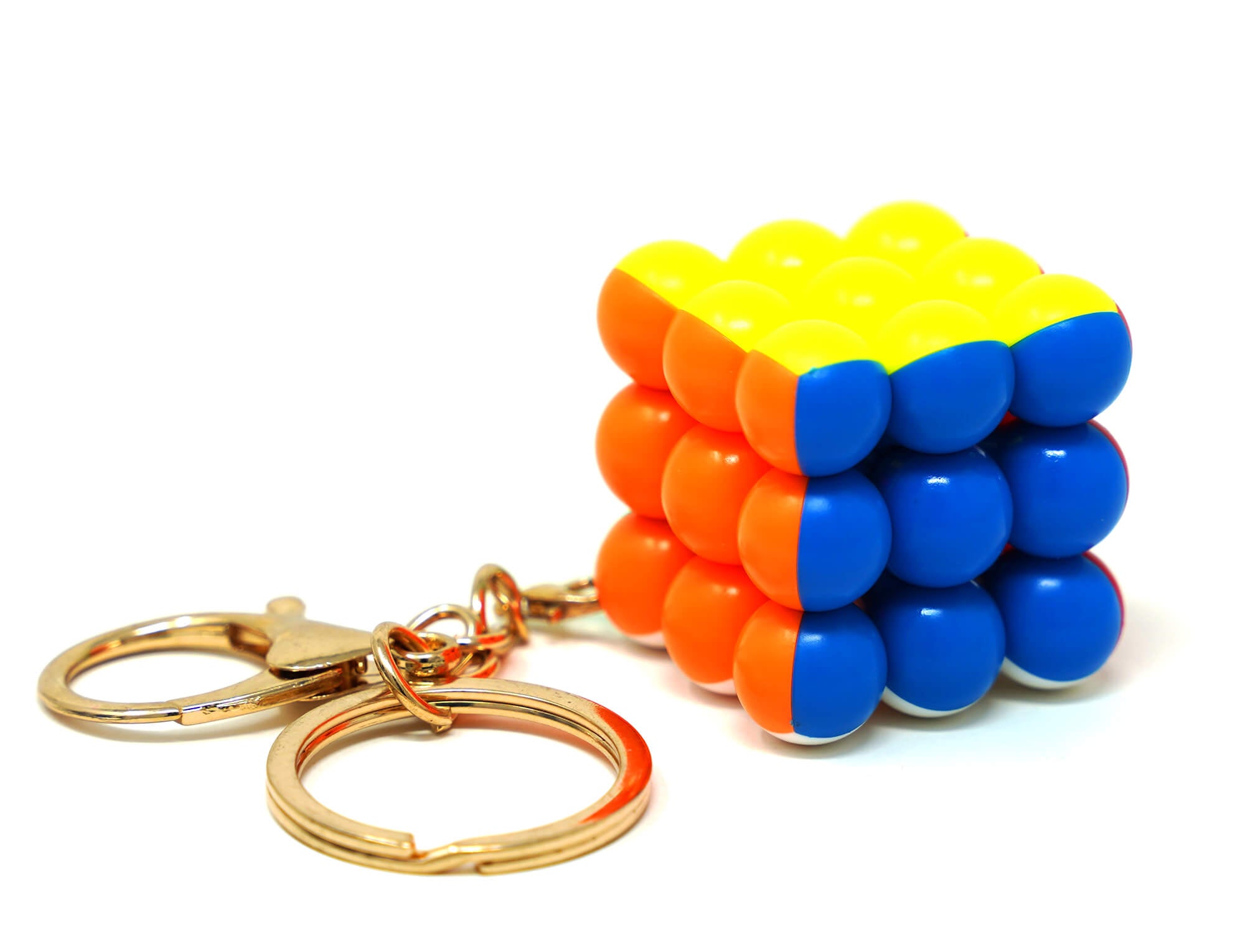 Cubo Mágico 3x3 Chaveiro Bolas YJ com chaveiro metálico incluso