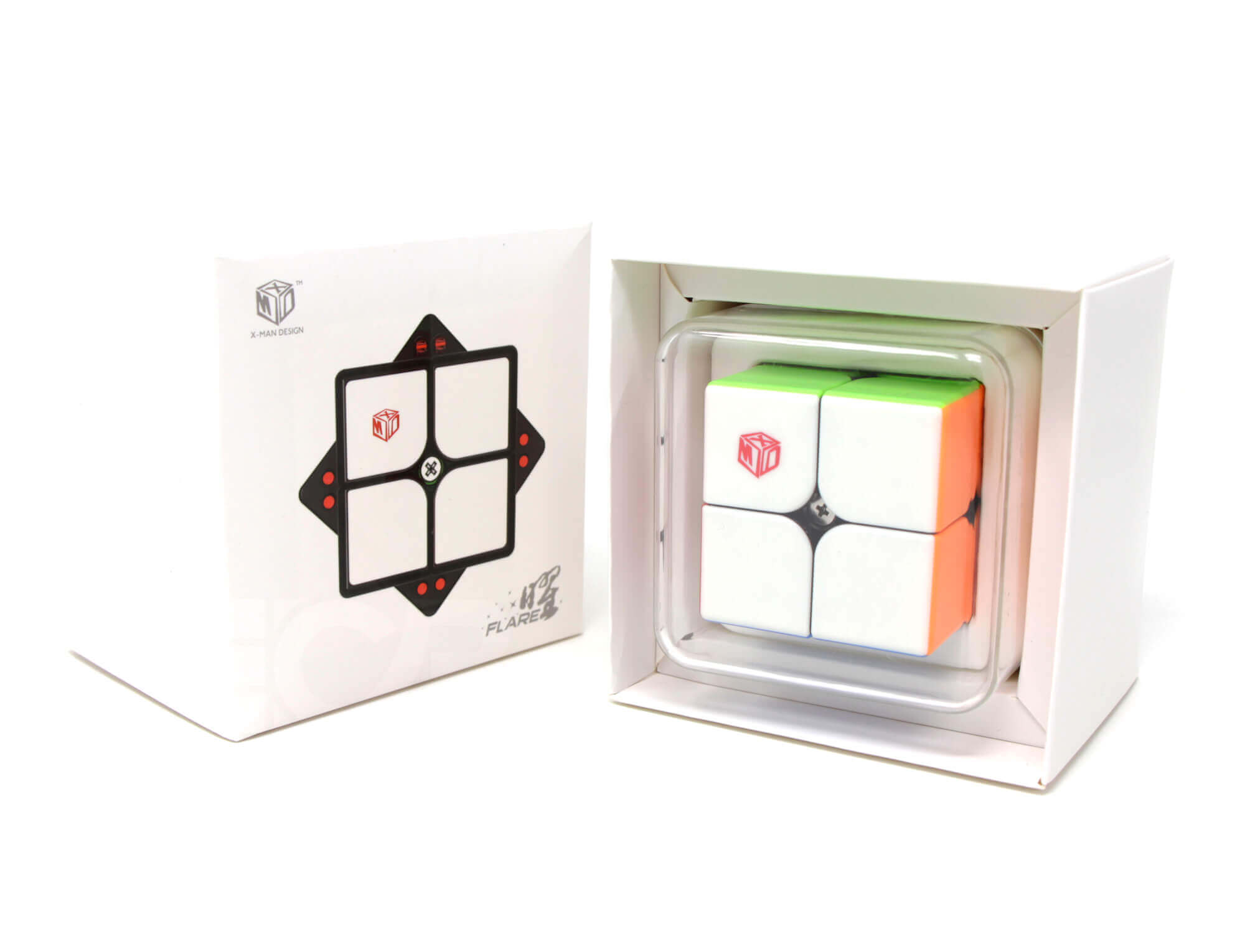 Cubo Mágico 2x2 X-Man Flare Magnético Stickerless QiYi