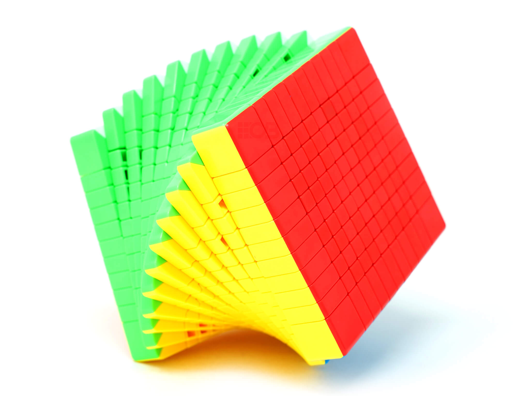 Cubo Mágico 11x11 Meilong com camadas levemente giradas destacando a estrutura interna