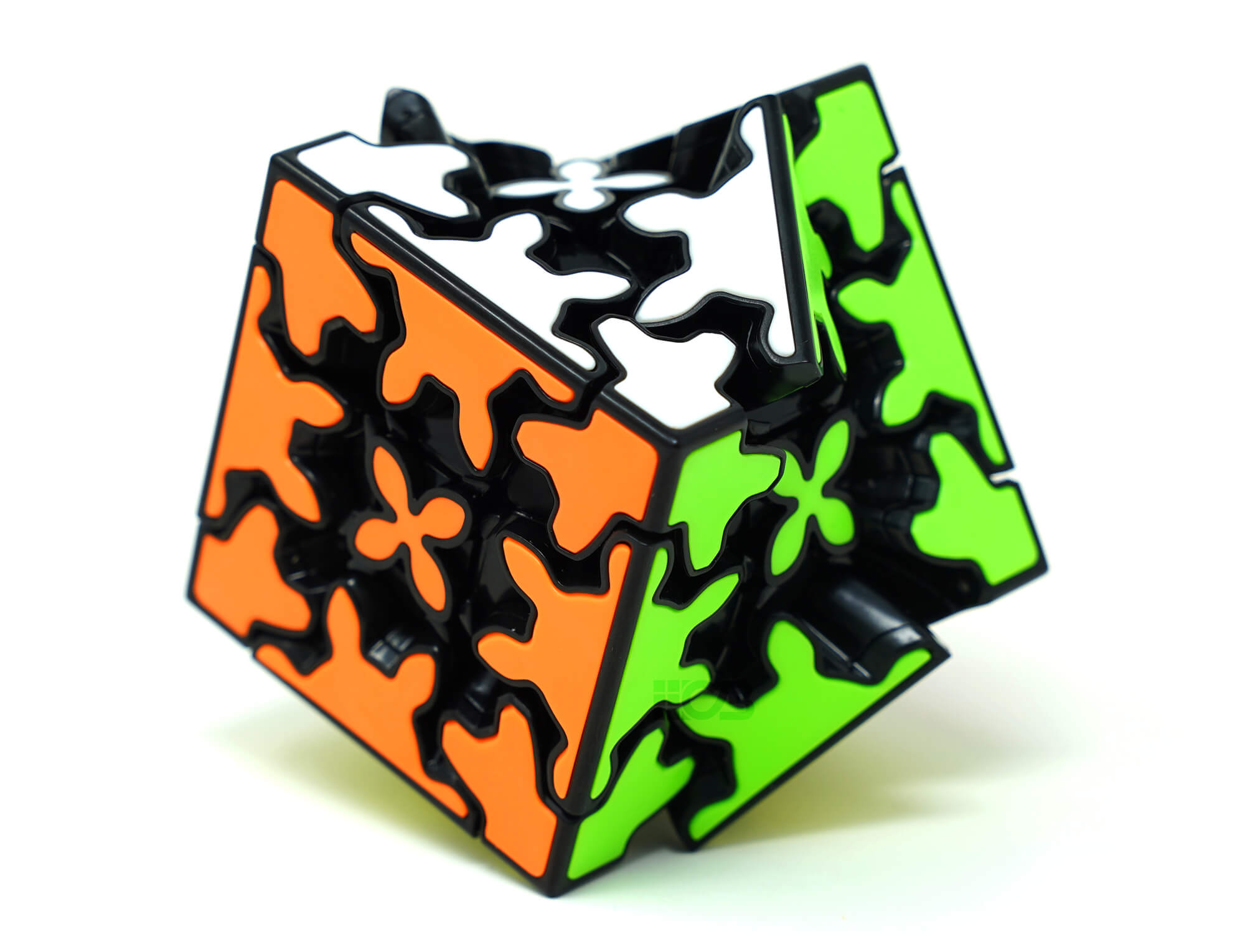 Gear Ball 3x3 Cuber Pro — ângulo lateral com as engrenagens em destaque