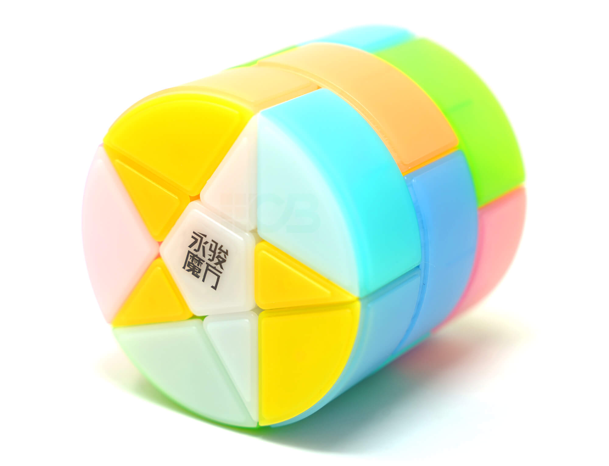 Cilindro Star YJ stickerless visto de frente, mostrando o formato pentagonal arredondado